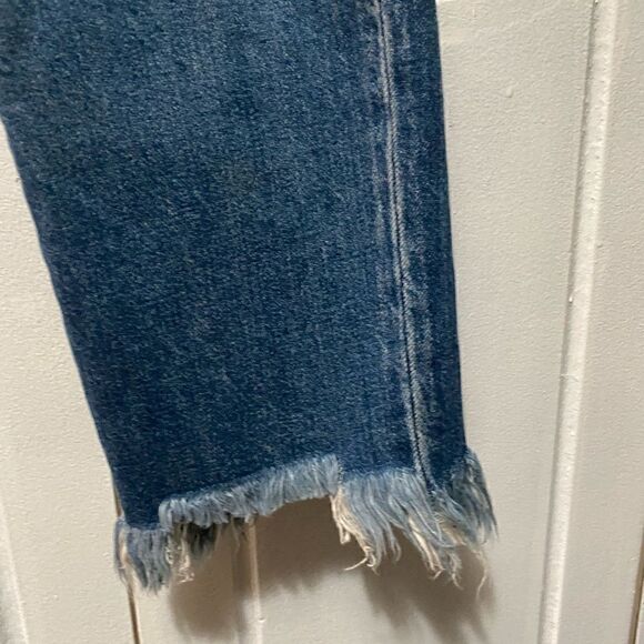 Pistola Distressed Button Fly Jeans Raw cut out Hem size 25 - Picture 4 of 11